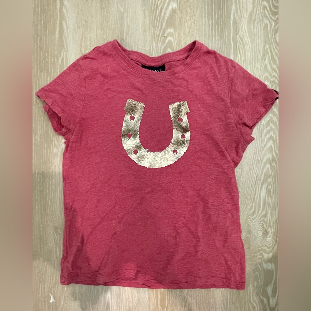 Girls Ariat Sequin Shirt Size Large